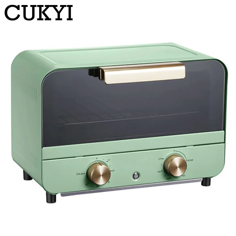 CUKYI 12L Mini Forno Elettrico Forno 220V Home Pizza Forno Strumenti di Cottura Per Le Torte Ala di Pollo di controllo di temperatura Intelligente