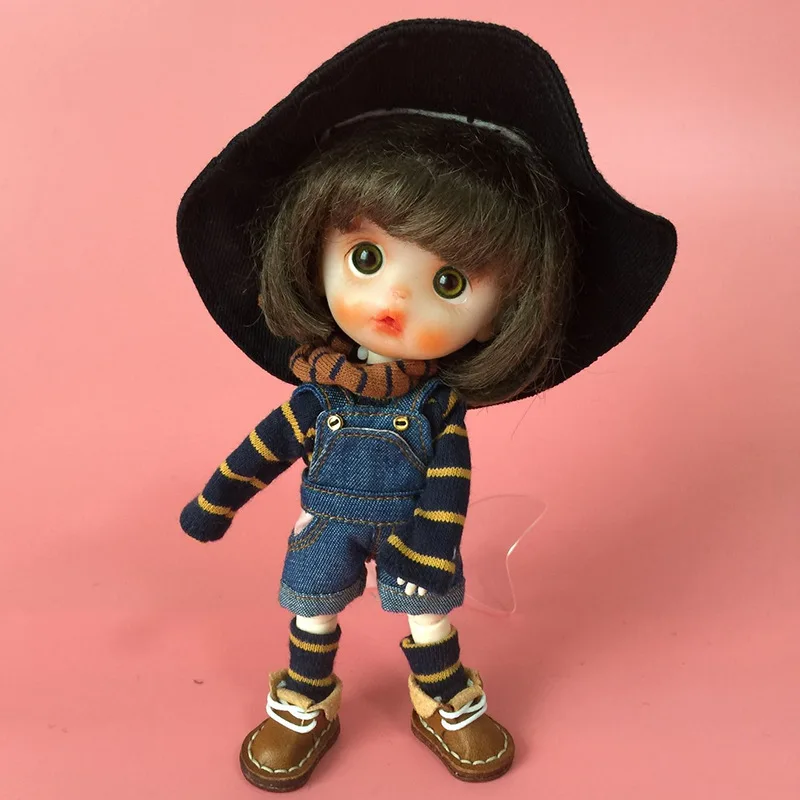 

Ob11 Demin Overall Bodysuit For BJD GSC YMY 1/12 Doll Clothes Jumpsuit One Piece Pants For Toy