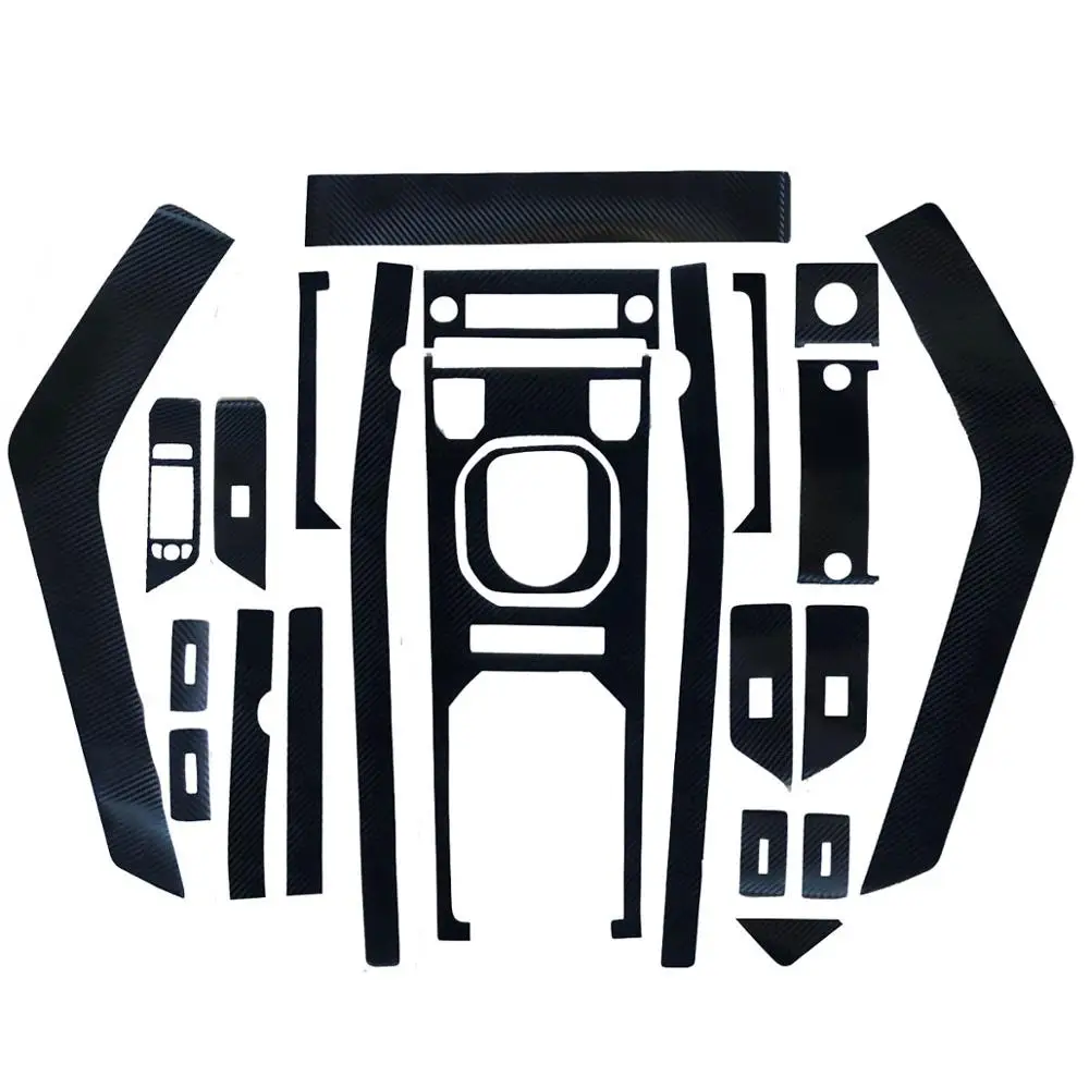 Car-Styling 3D Carbon Fiber Car Interior Center Console Color Change Molding Sticker Decals For Land Rover Range Rover Evoque