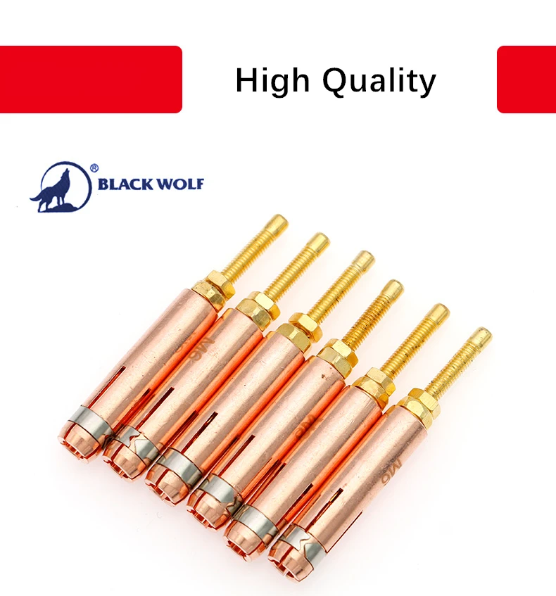 10pcs Black Wolf  Stud Welding Chuck Collet M3 M4 M5 M6 M8 M10 for CD Capacitor Discharge Stud stud welding torch collet