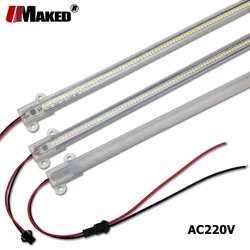 5-10pcs LED Bar Light 220V High Brightness 8W 50cm 30cm 72LEDs 2835 LED Rigid Strip Energy Save LED Fluorescent   Kitchen Tubes