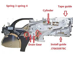 SMT spare parts Samsung feeder handle hanger ASSY probe cable upper cover sprocket main board cylinder J90650165B J90650179C