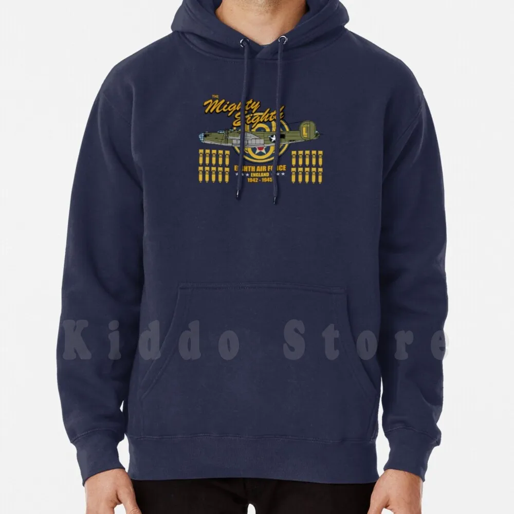 The Mighty Eighth-B-24 Liberator Eighth Air Force Hoodies Long Sleeve Americana Vintage Retro Ww2 Second World War