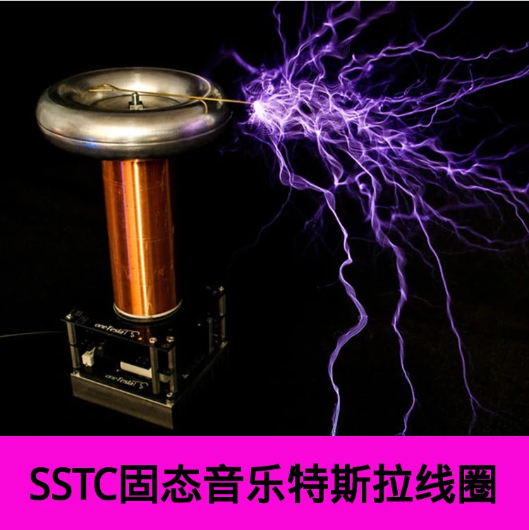 DC12V Tesla Coil Artificial Lightning Maker Music Tesla Coil SSTC Tesla Lightning Storm Upgraded Version