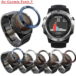 Metal Bezel Ring Styling Frame Case for Garmin Fenix 3 3HR Smart Watch Stainless Steel Cover Anti-scratch Protection Ring
