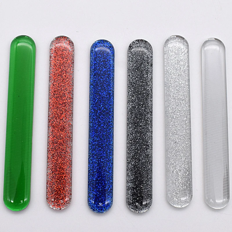 Nail Files And Buffers Set Professional Manicure Pedicure Nail Tools 180 100 Grit Round Polishing Sandblasted Glass Nail File