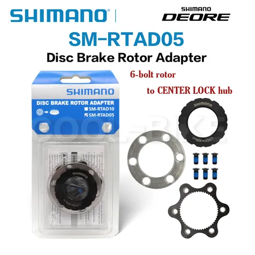 Imagen 2 del producto Shimano-Adaptador de Rotor de freno de disco SM RTAD05, rotor de 6 pernos a centro de bloqueo, SM-RTAD05, MTB, bicicleta de carretera