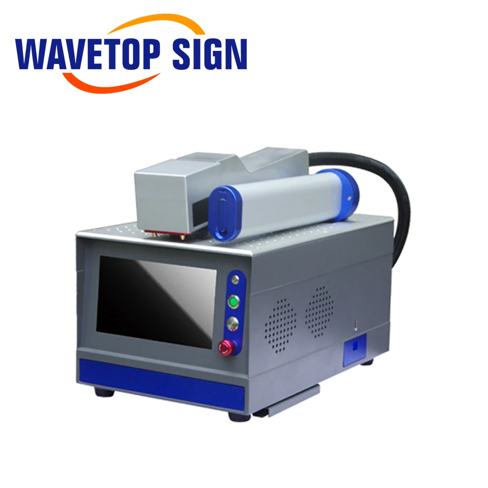 WaveTopSign 1064nm 20w Portable Fiber Laser Marking Machine Marking Range 175x175mm for Metal Stainless Steel