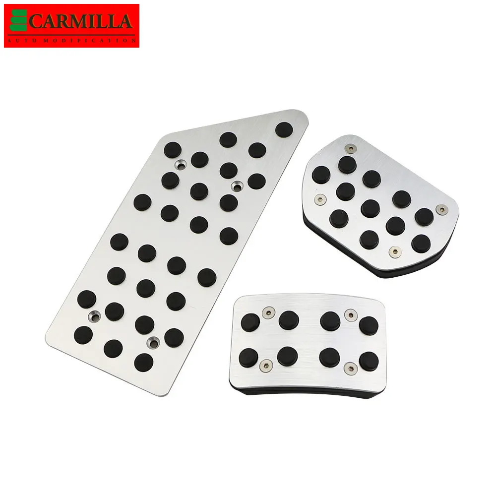 Carmilla Car Pedals AT MT Brake Gas Clutch Fuel Accelerator Pedal Pad Cover for Peugeot 508 2011 - 2019 LHD Accessories