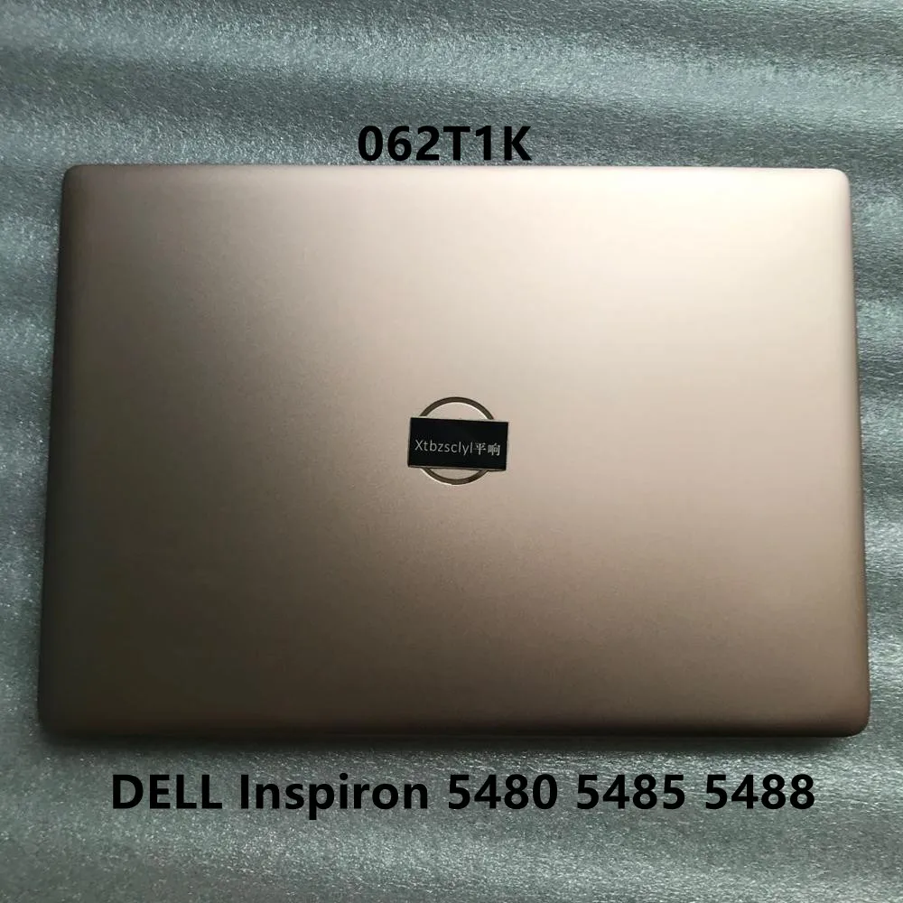 For new DELL inspiron 14 5480 5488 5485 gold LCD screen back cover laptop A shell 062T1K 62T1K