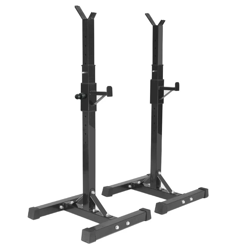 300kg Loading Gym Squat Rack Stand Adjustable Weightlifting Strength Training Dumbbell Bars Bracket Home Large Fitness Equipment