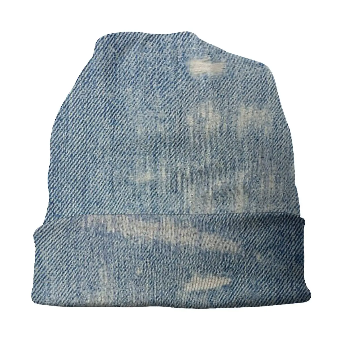 Denim Jeans Bonnet Hats Knitting Hats Outdoor Skullies Beanies Hats Unisex Summer Warm Head Wrap Cap