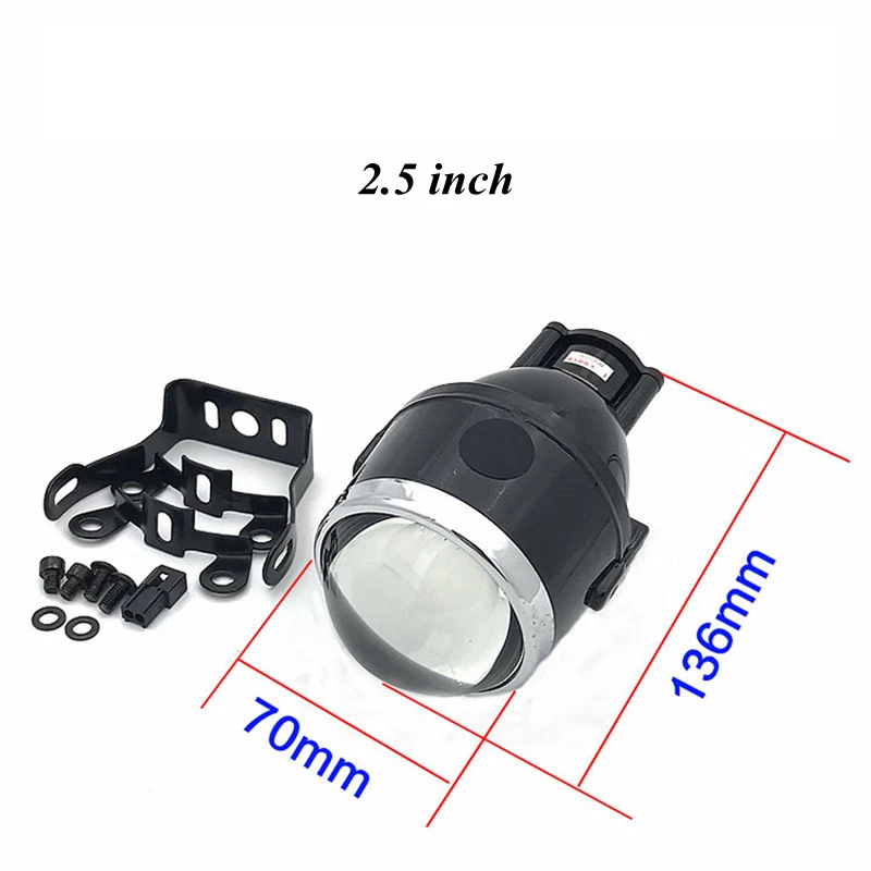 Fog lamp double lens xenon lamp retrofit universal waterproof 2.5 inch 3.0 inch fisheye fog lamp far and near light integration