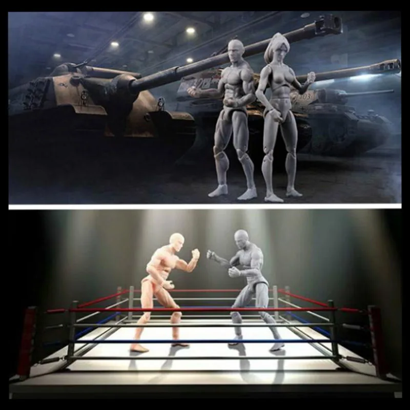 3.75-inch Figma Action Figure Toys 1:18 DIY Joints Body Artist Movable Limbs Male Female Model Mannequin Art Sketch Draw Dolls