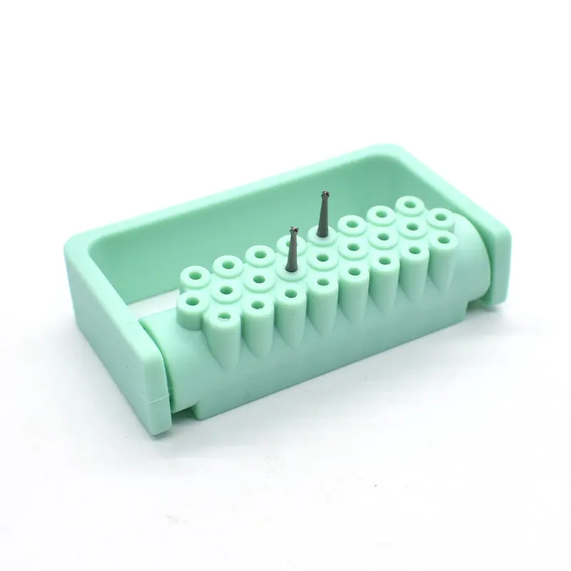 1Pcs 25 Holes Dental FG Bur Holder Dentistry Burs Blocks Autoclavable Disinfection Holder Sterilizer For Hight Speed Bur