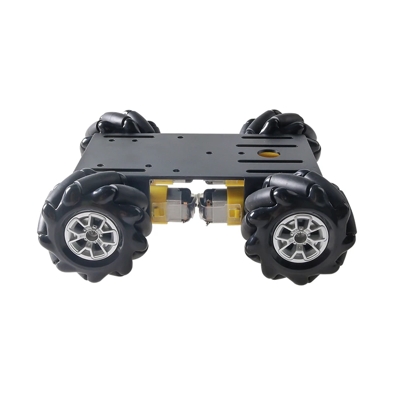 4WD 60 ミリメートルメカナム全方向ホイール金属スマートロボットカーシャーシキット高トルク TT モーター DIY Arduino 教育ドリフト