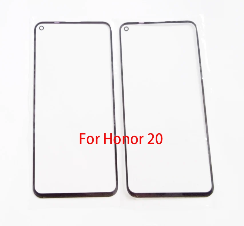 1Pcs Front Touch Screen Outer Glass Lens +OCA Film For Honor 8X 9A 9C 9X 10X 10 10i 10S 20 Pro 20i 20S 20e 30 Lite 30i 30S 50 SE