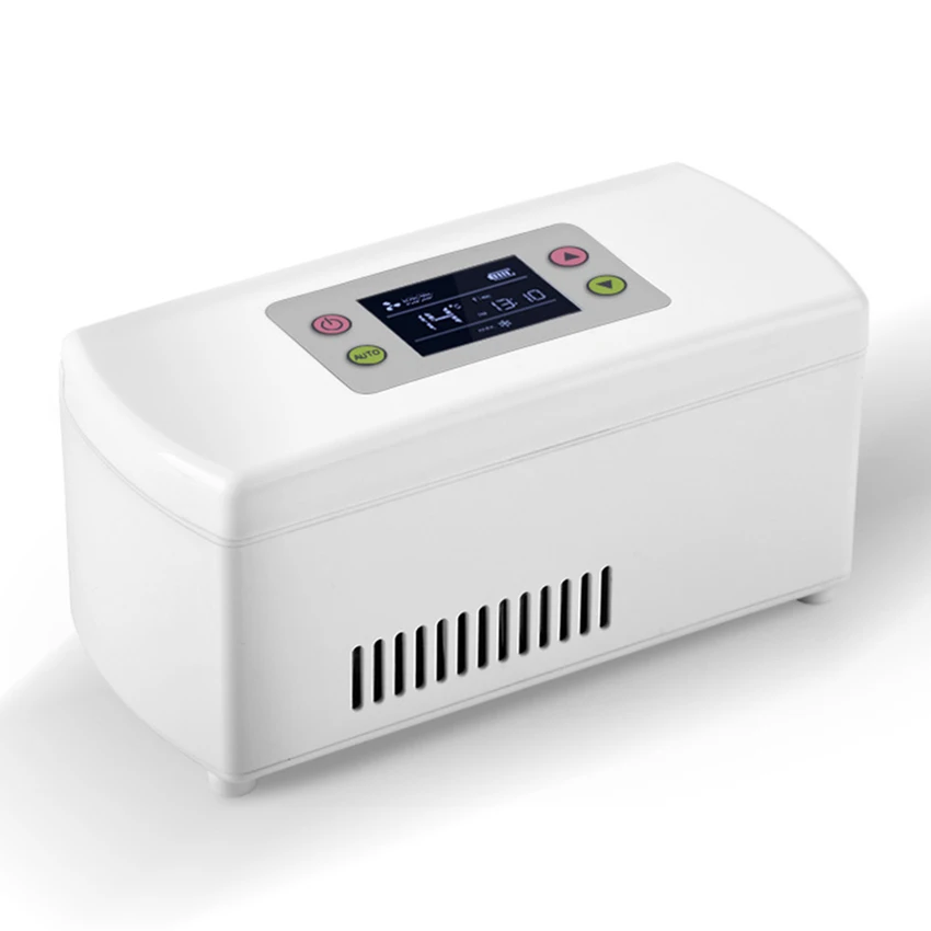 المحمولة الأنسولين تخزين حقيبة للحفاظ على البرودة صندوق سفر سيارة صغيرة السفر الثلاجة السكري الأنسولين الطب صندوق الثلج تخزين الثلاجة