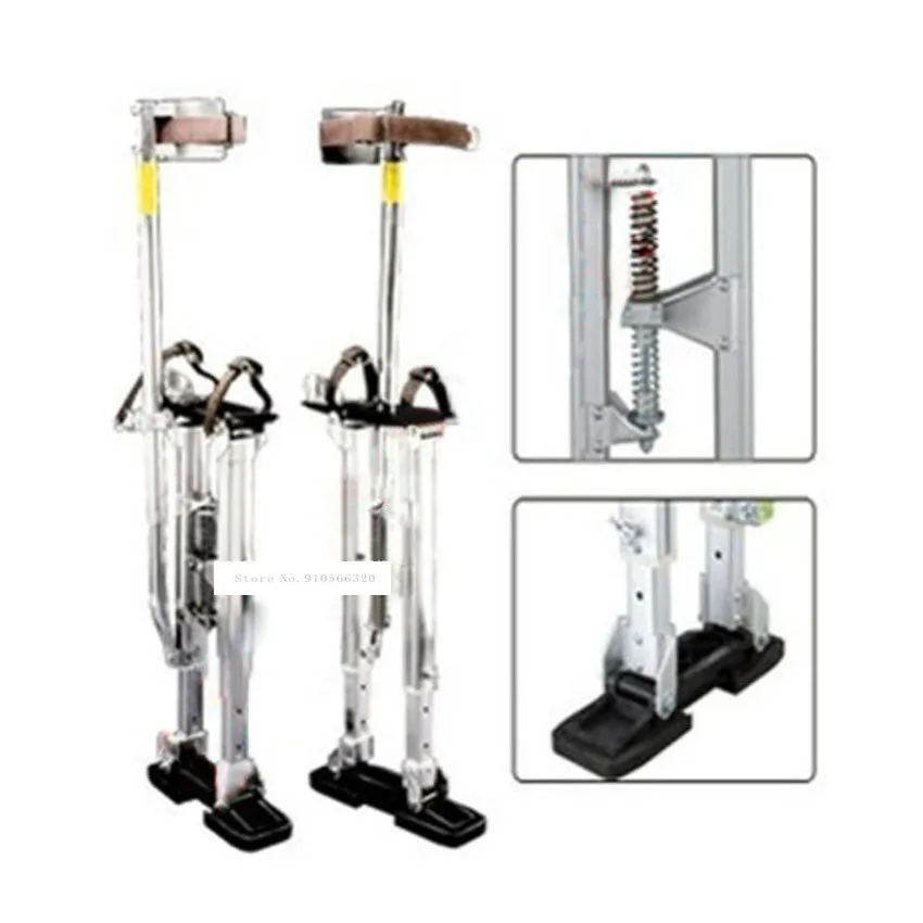 24-40" Professional Aluminum Alloy Plastering Stilt Ladder Adjustable Plastering Stilts Paint Painter Tool Accessory Stage Props