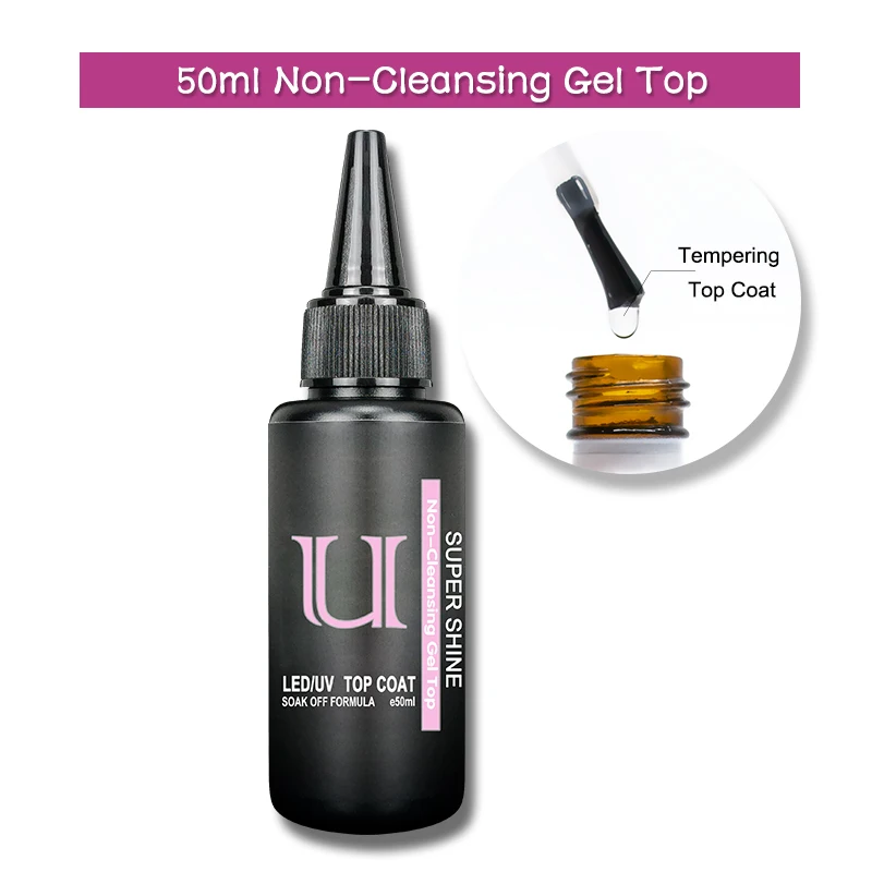 Ultimi 50ml di Gel Base in gomma resistente Base per Manicure semipermanente e Top Coat per smalto Gel Top temperato ibrido Gellak