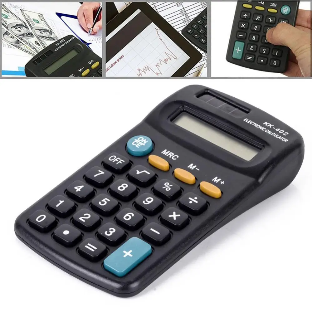 KK-402 Calculators Mini Portable Pocket 8 Digits Electronic Study Calculator Student School Office Calculators Supply Gifts