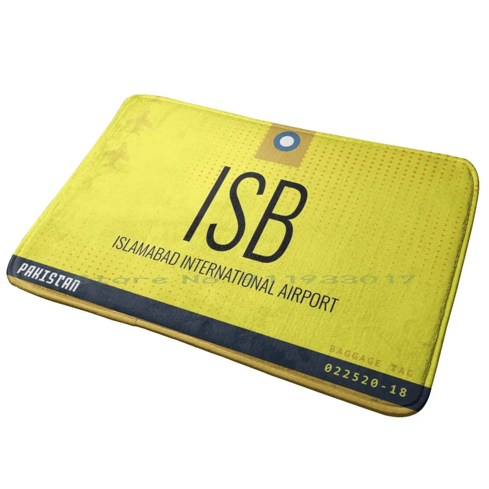 Isb-Islamabad Intl Airport-Rawalpindi , Pakistan Entrance Door Mat Bath Mat Rug 2000s Aesthetic Aesthetic Bratz Kellsstore Y2k