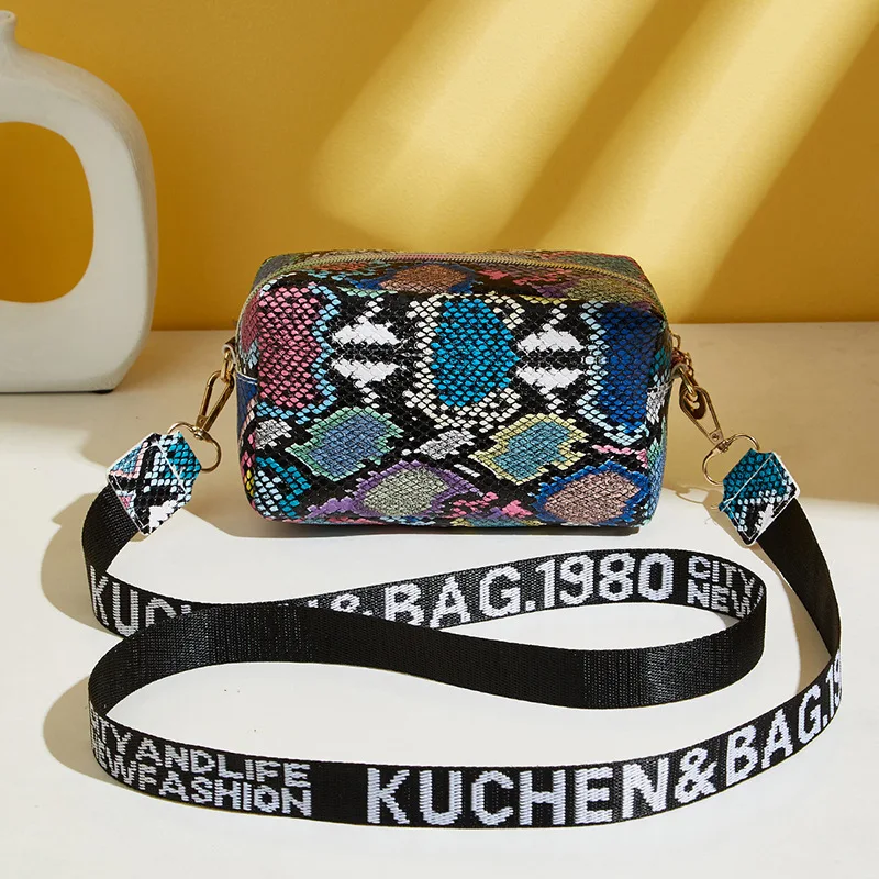 Frauen Handtasche und Geldbörse einfache Designer Mode lässig Umhängetasche breiten Riemen Umhängetasche weibliche kleine Telefon Umhängetasche – Detail 6