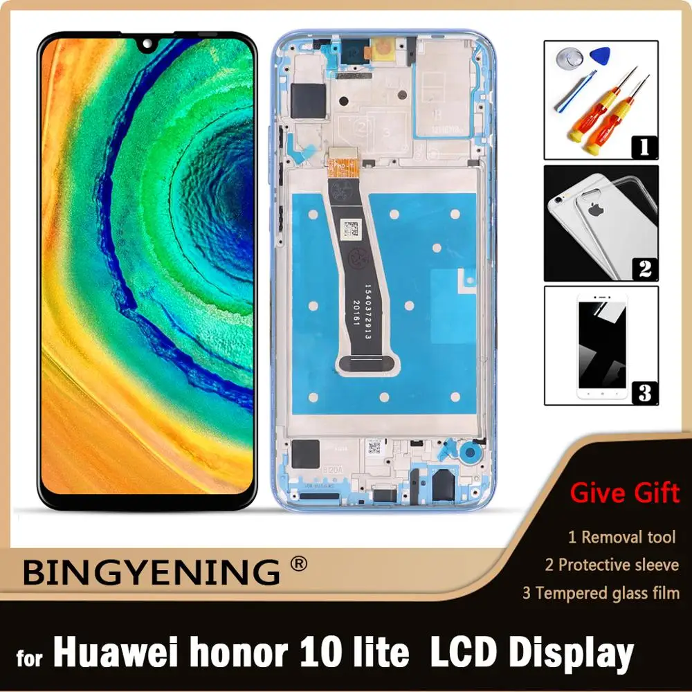 

For 6.21 inch Huawei Honor 10 Lite LCD Display Screen Touch Digitizer Assembly For Honor 10i HRY-LX1 HRY-LX2 With Frame