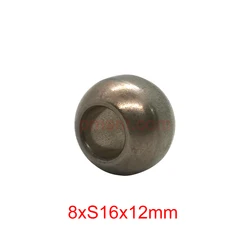 S16 8x16x12mm 8mm Ball Iron Brass Bearing Electrical Fan Washing Machine Motor 16mm Spherical Fe Cu Copper Oil Sintered Bushing