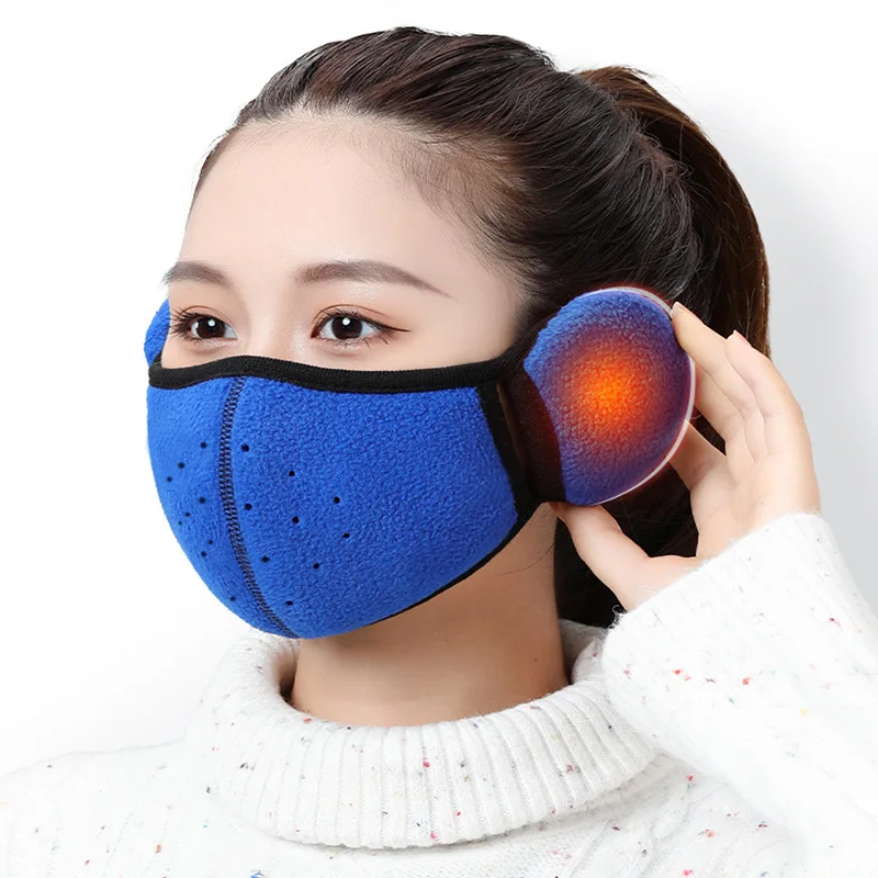 Thermal Half Face Cover Winter Skiing Cycling Sport Mask Earmuff Men Women Hunting Skateboard Reusable Ear Protection Masks