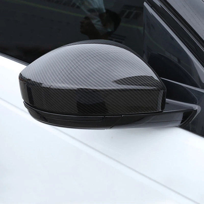 

Carbon Fiber Look /ABS Chrome Side Door Mirror Cover Trim 2pcs For Jaguar E-Pace 2017 2018 2019 Car styling accessories