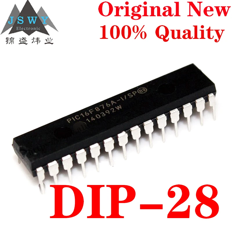 

10~100 PCS PIC16F876A-I/SP DIP-28 Semiconductor 8-bit Microcontroller -MCU IC Chip for module arduino Free Shipping 16F876A-I/SP