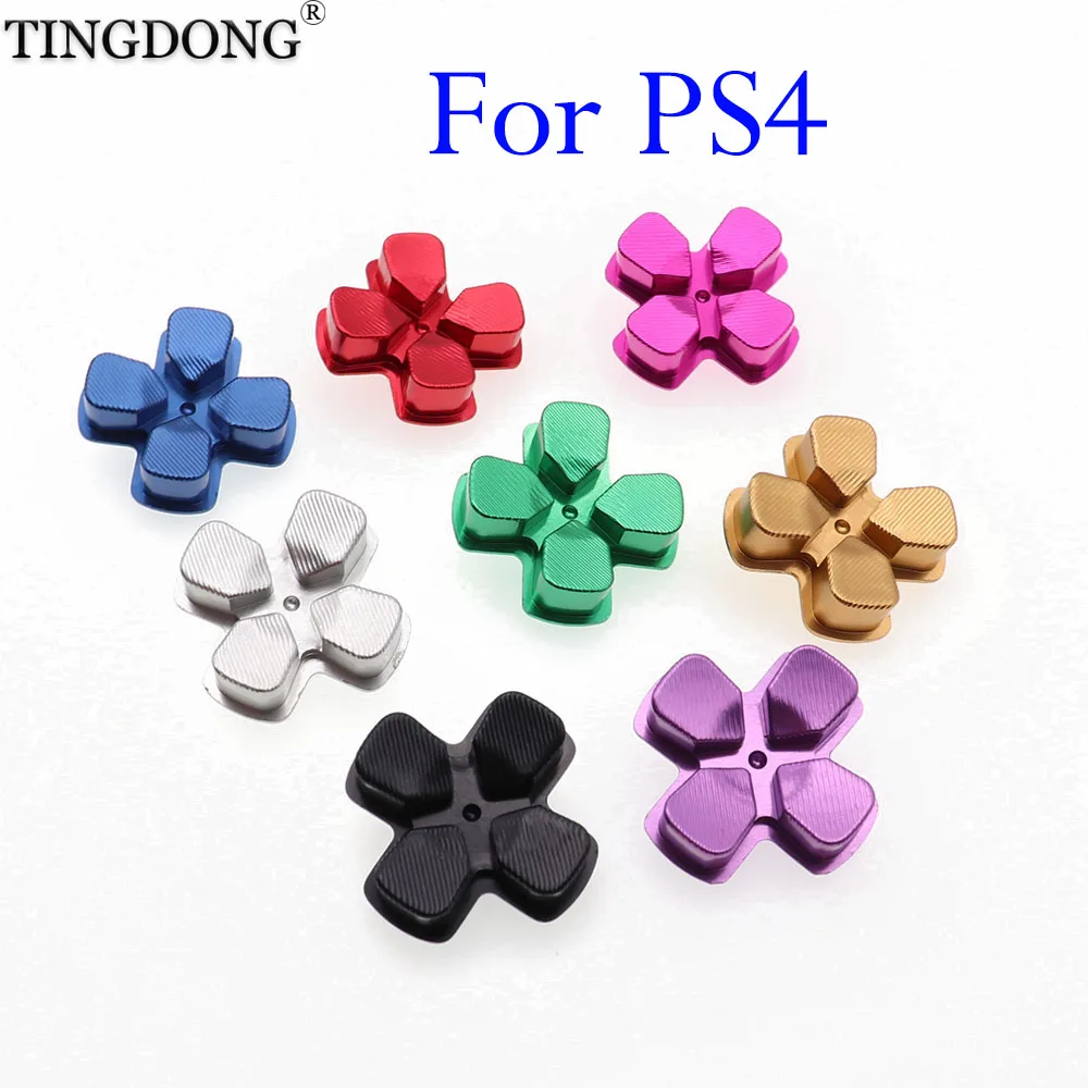 

40PCS Metal Material Dpad Button Aluminum Direction Button For Sony PS4 Dualshock 4 Controller Buttons