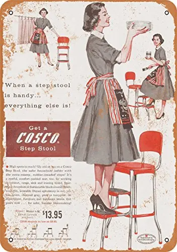 Metal Sign - 1957 Cosco Step Stool - Vintage Look Wall Decor for Cafe beer Bar Decoration Crafts