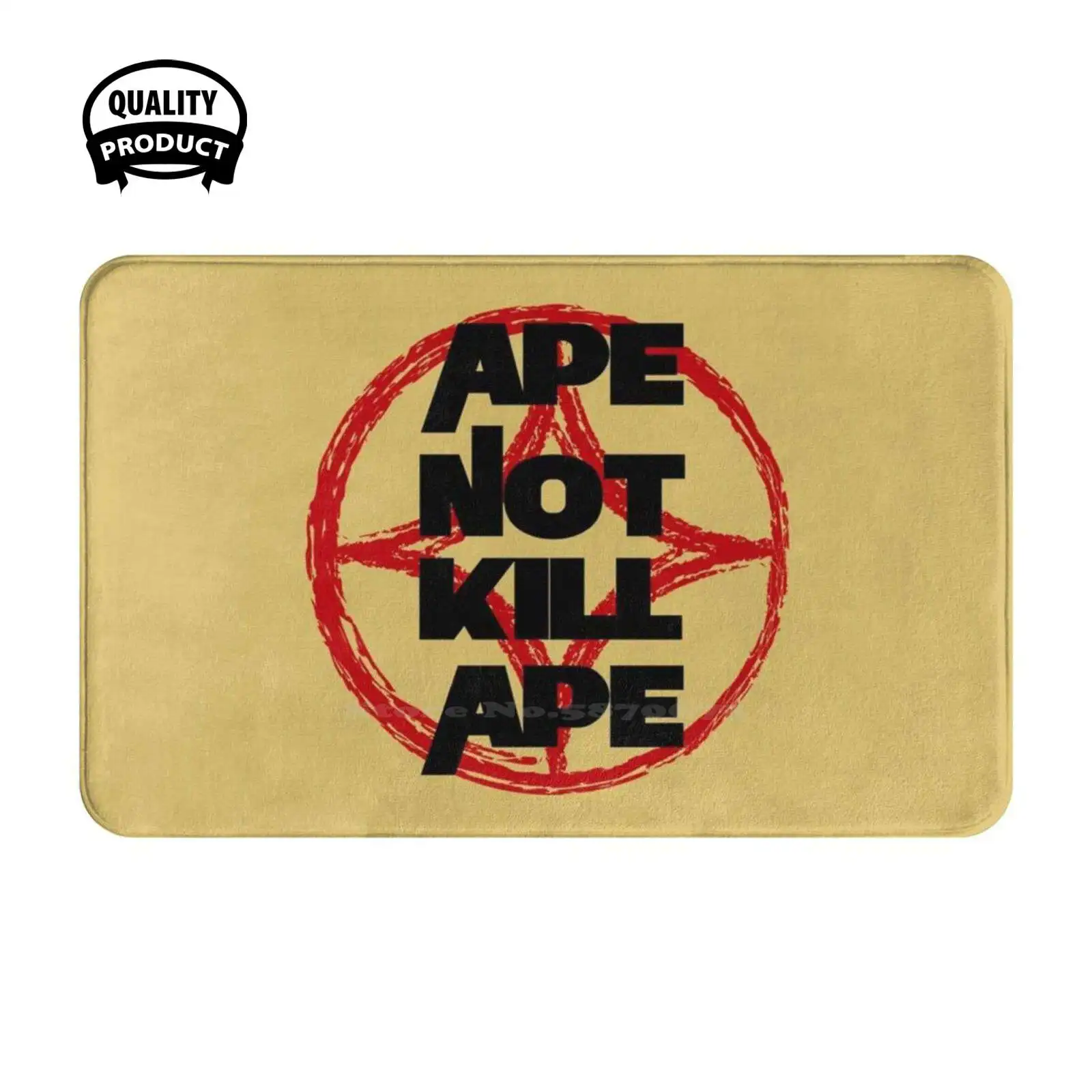 Ape Not Kill Ape Soft Cushion Home Carpet Door Mat Car Rug Monkey Caesar Cesar Gorilla Dawn Of The Planet Of The Apes Cinema