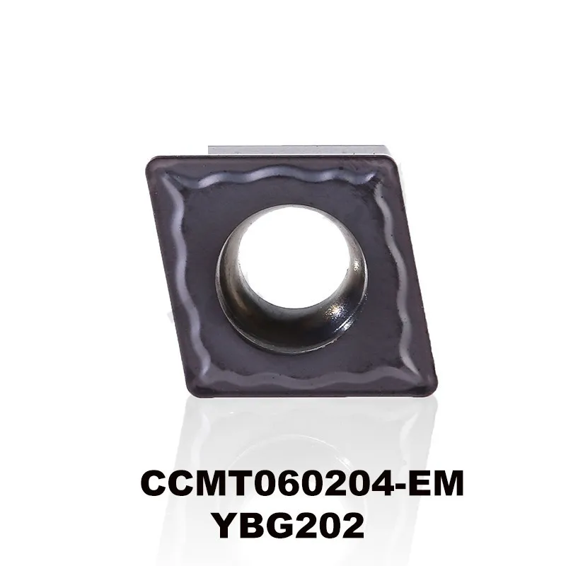 

Original CCMT060204-EM YBG202 CCMT 060204 CCMT0602 10pcs Carbide Inserts Lathe Tools Cutter Turning Tool CNC utensili tornio