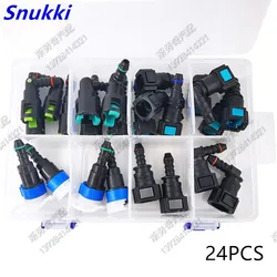 7.89mm 7.95 9.49 auto Fuel line quick connector kit Fuel pipe fittings plastic female connector for japanese car one set