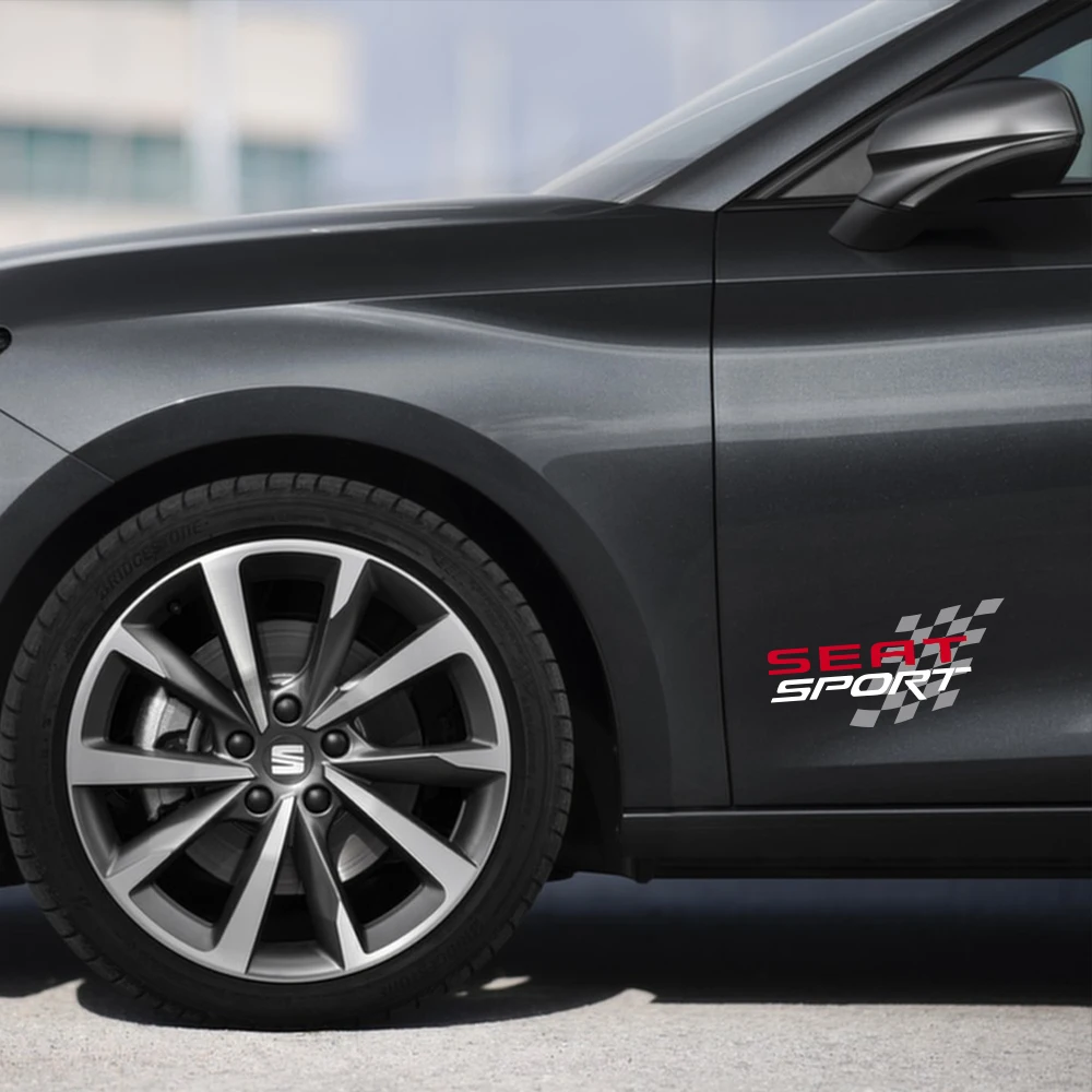 2 قطعة ملصقات السيارات الشارات باب السيارة جذع عجلة الحاجب ملصقات ل سيات ليون إيبيزا تاراكو Ateca Exeo لتقوم بها بنفسك اكسسوارات السيارات التصميم #4