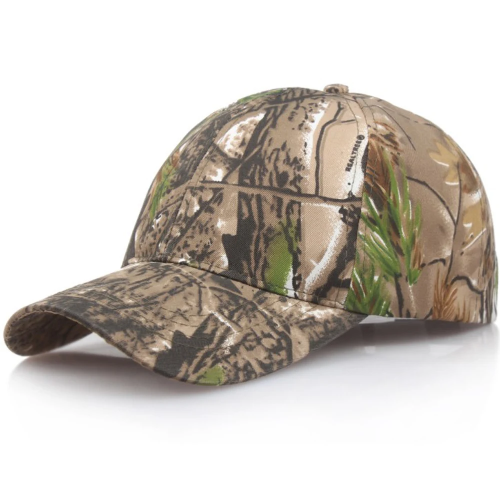 Gorra de camuflaje con estampado de hojas de jungla para hombre y mujer, gorro de béisbol de secado rápido con protección solar, Unisex