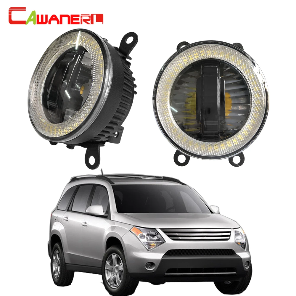 

Cawanerl For Suzuki XL7 XL-7 2007 2008 2009 Car 3000LM LED Fog Light Daytime Running Lamp DRL Angel Eye Bulb 12V High Bright