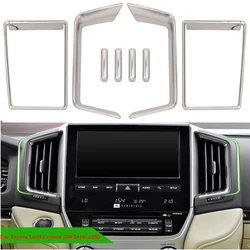 For Toyota Land Cruiser 200 LC200 2016-2018 2019 2020 Car interior ir conditioning vent AC outlet decorative frame cover trims