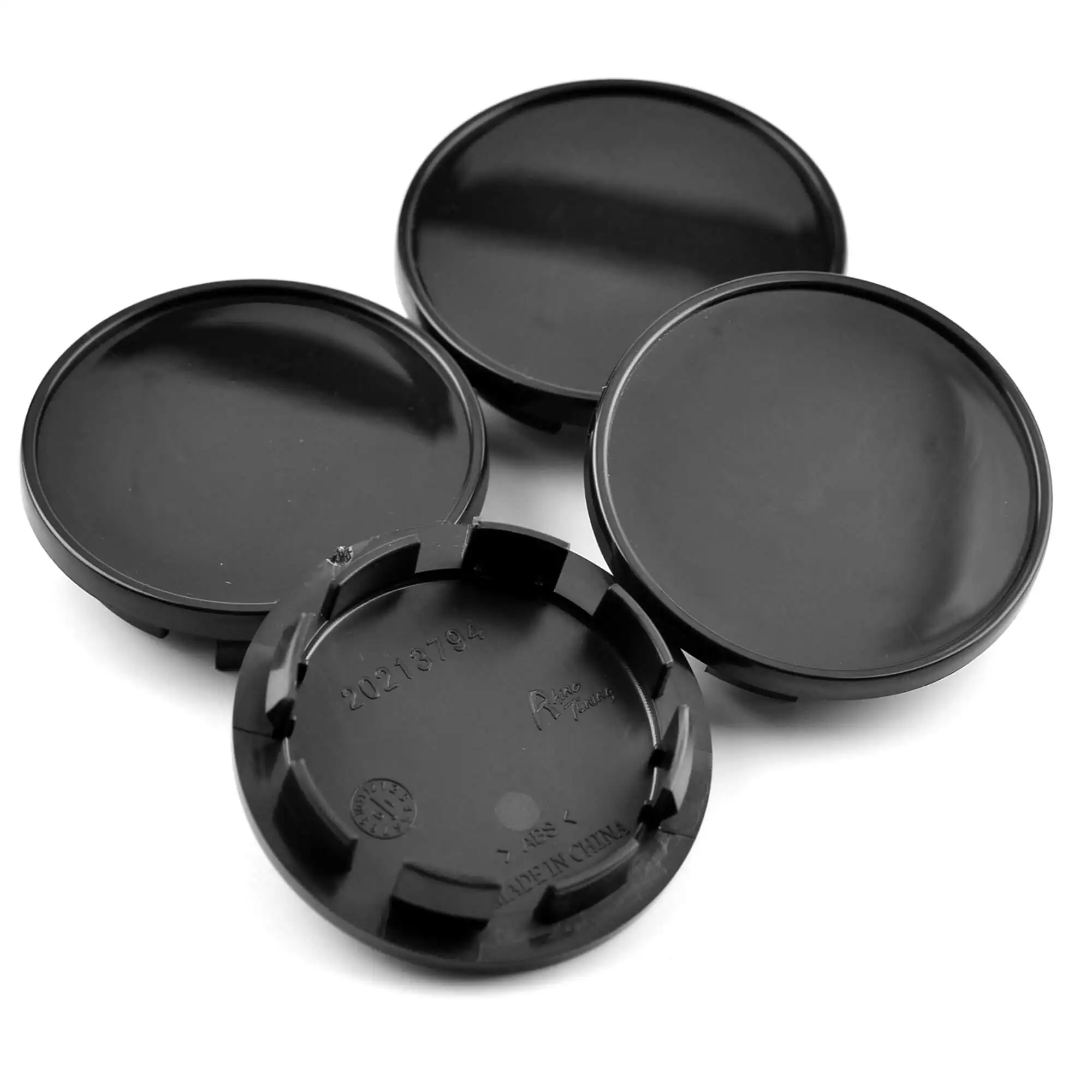 RhinoTuning 4Pcs OD 66mm/2.6in ID 55.5mm/2.19in Car Wheel Center Caps Fit 3B7601171 5G0601171 3B7-601-171-XRW 3BD601171