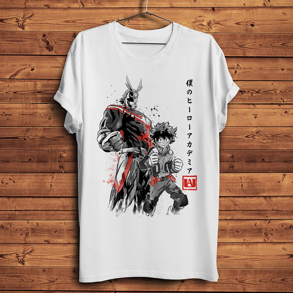Toshinori Yagi,All Might,deku Izuku,funny MHA anime tshirt,Men Casual short sleeve T Shirt,Unisex otaku streetwear manga tee