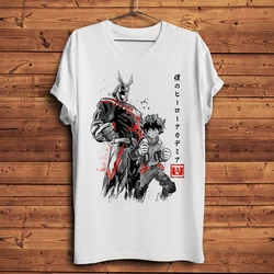 Toshinori Yagi,All Might,deku Izuku,funny MHA anime tshirt,Men Casual short sleeve T Shirt,Unisex otaku streetwear manga tee