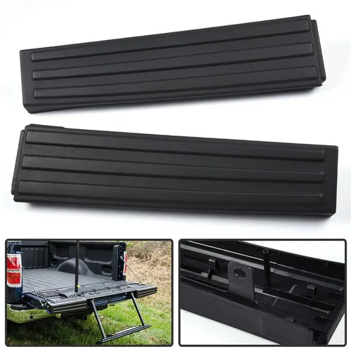 Tapa de moldura de puerta trasera negra, 2 uds., para Ford F-150 2009-2014, plástico ABS listo para pintar