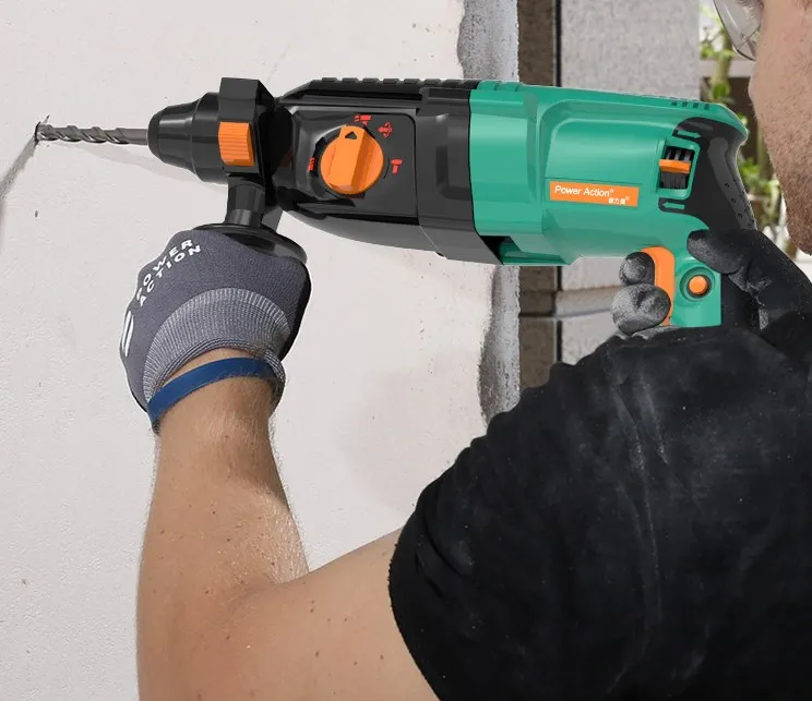 Pulijie Multi-Function Light HAMMER Impact เจาะไฟฟ้า Dual-Purpose สามฟังก์ชั่นในครัวเรือน High-Power ไฟฟ้าชุดค้อน T