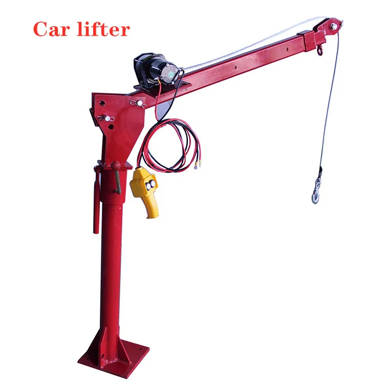 

Load-bearing 0-500KG car lifter Car-mounted 12V mini-truck crane 220V household electric hoist 24V truck crane