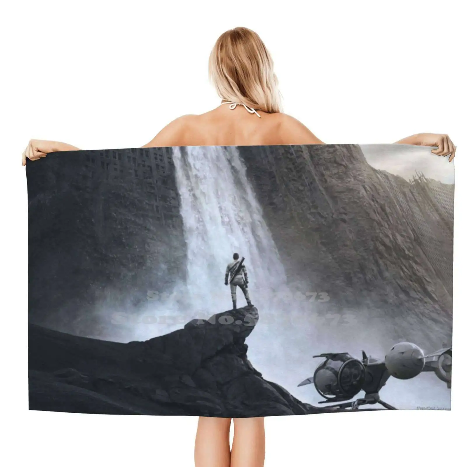 Oblivion 3D Print Bath Towel Strong Water Absorption Oblivion Film Films Movies Movie Tom Cruise New Actor