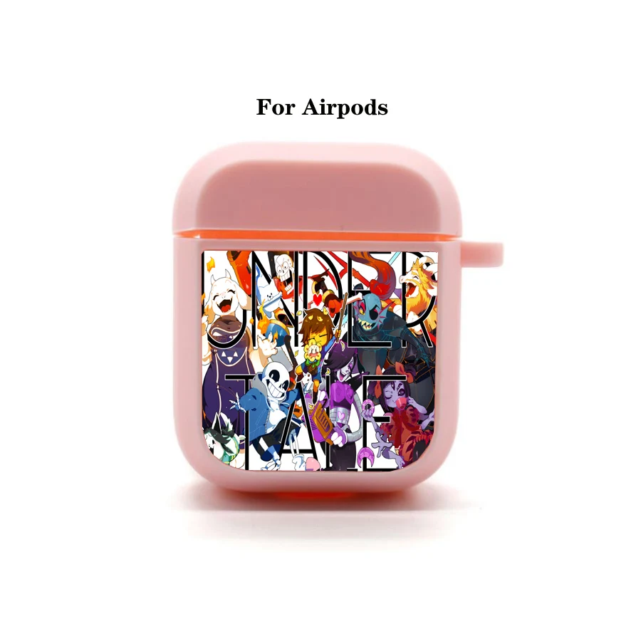 Game Undertale Airpods Case Cover Apple Airpods Oortelefoon Zak Zachte Siliconen Bluetooth Beschermende Oortelefoon Geval