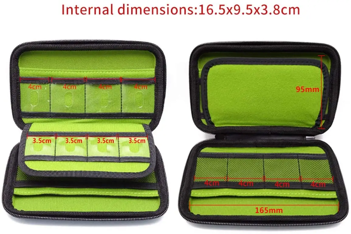 GHKJOK قرص صلب حقيبة حمل صدمات محرك الأقراص المحمولة سستة حقيبة القرص الصلب لبنك الطاقة ، كابل يو اس بي منتج إليكتروني